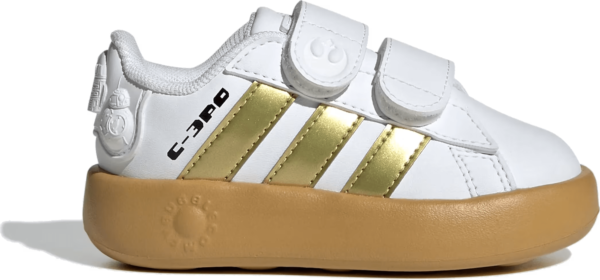adidas Grand Court 2.0 Star Wars Cloud White Gold Metallic Preloved Bronze (TD)