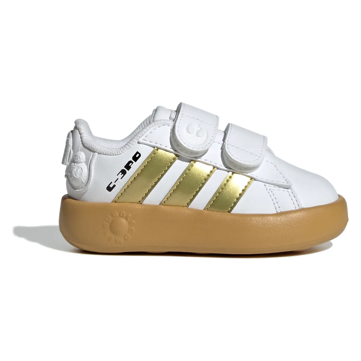 adidas Grand Court 2.0 Star Wars Cloud White Gold Metallic Preloved Bronze (TD)