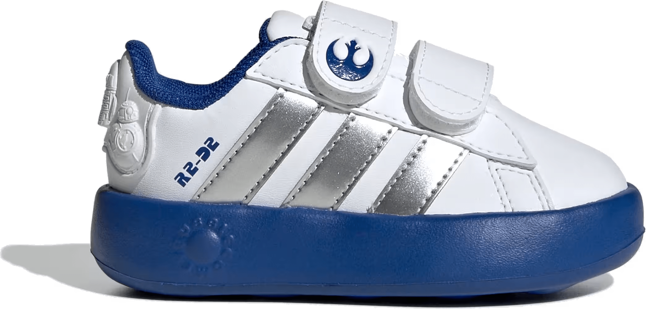 adidas Grand Court 2.0 Star Wars Cloud White Silver Metallic Royal Blue (TD)