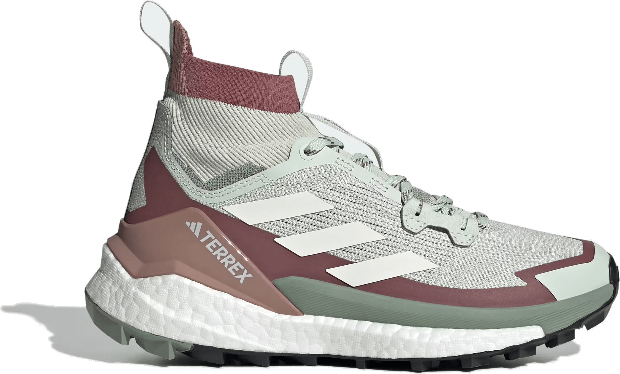 adidas Terrex Free Hiker 2.0 Linen Green Off White Burgundy (Women's)
