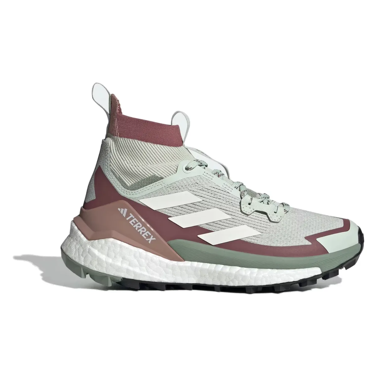adidas Terrex Free Hiker 2.0 Linen Green Off White Burgundy (Women's)