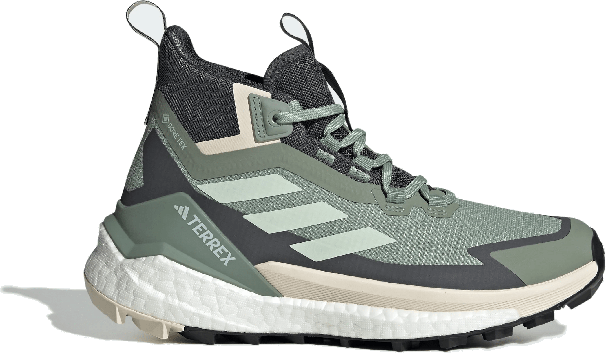 adidas Terrex Free Hiker 2.0 Gore-Tex Silver Green Linen Green Grey Six (Women's)