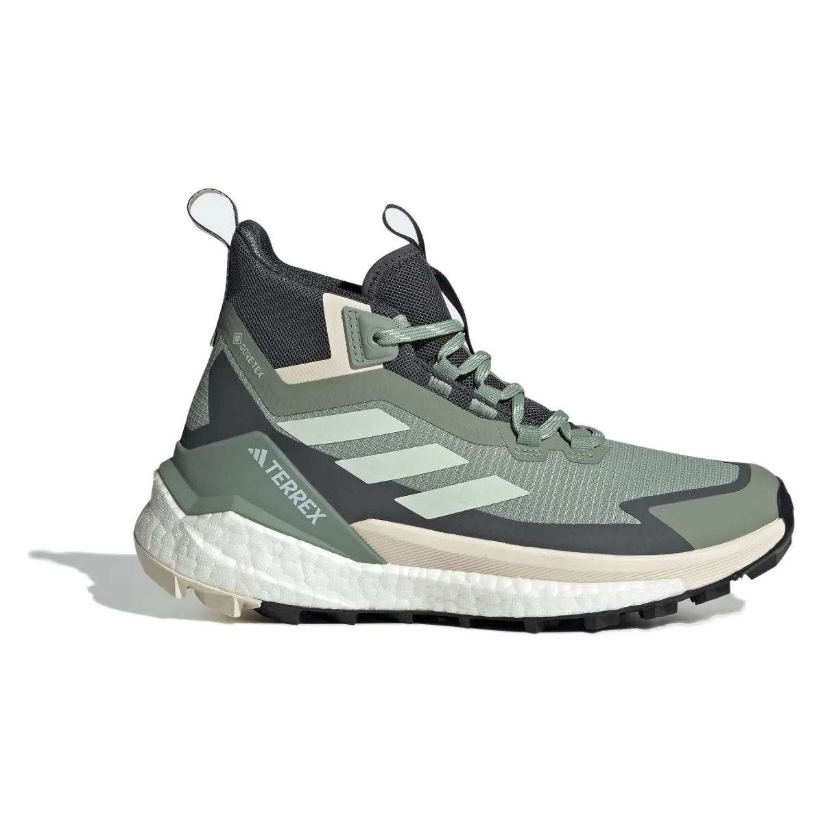 adidas Terrex Free Hiker 2.0 Gore-Tex Silver Green Linen Green Grey Six (Women's)