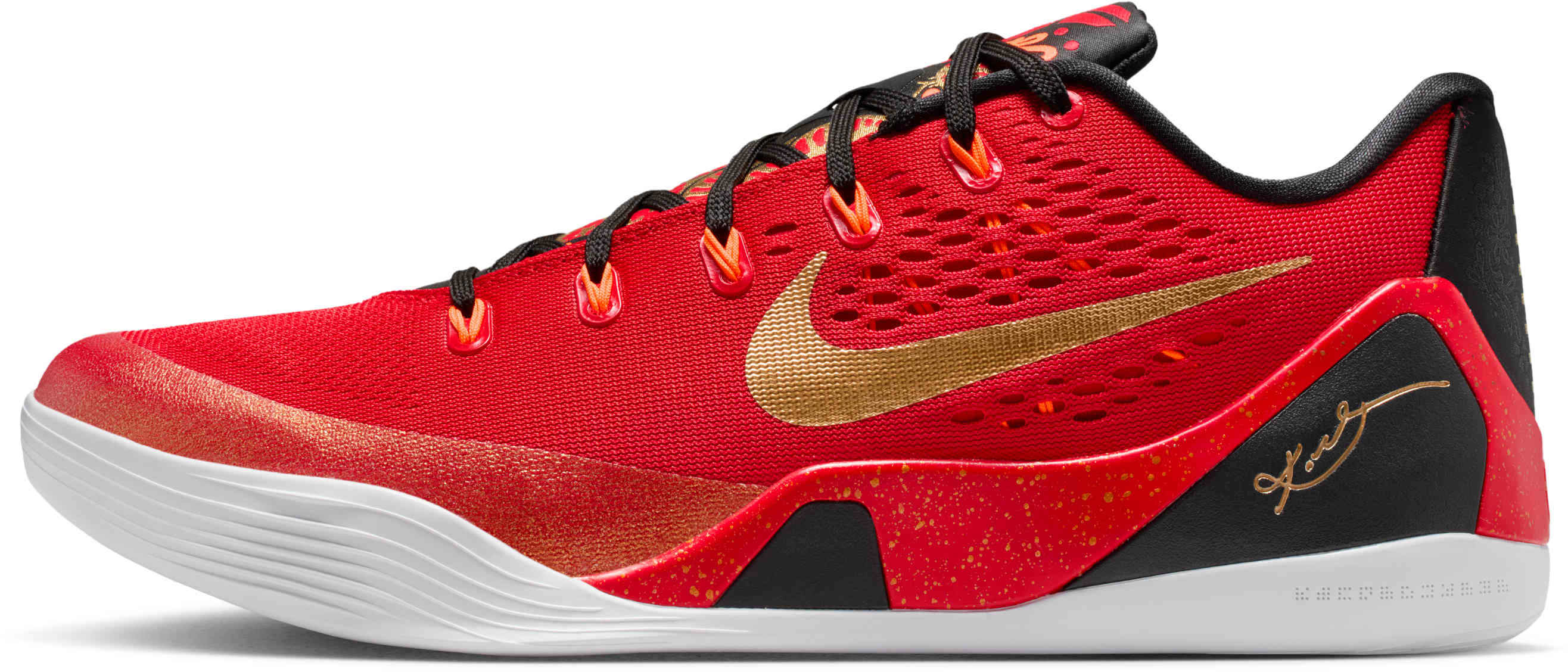Nike Kobe 9 Low Protro EM "Red Metallic Gold"