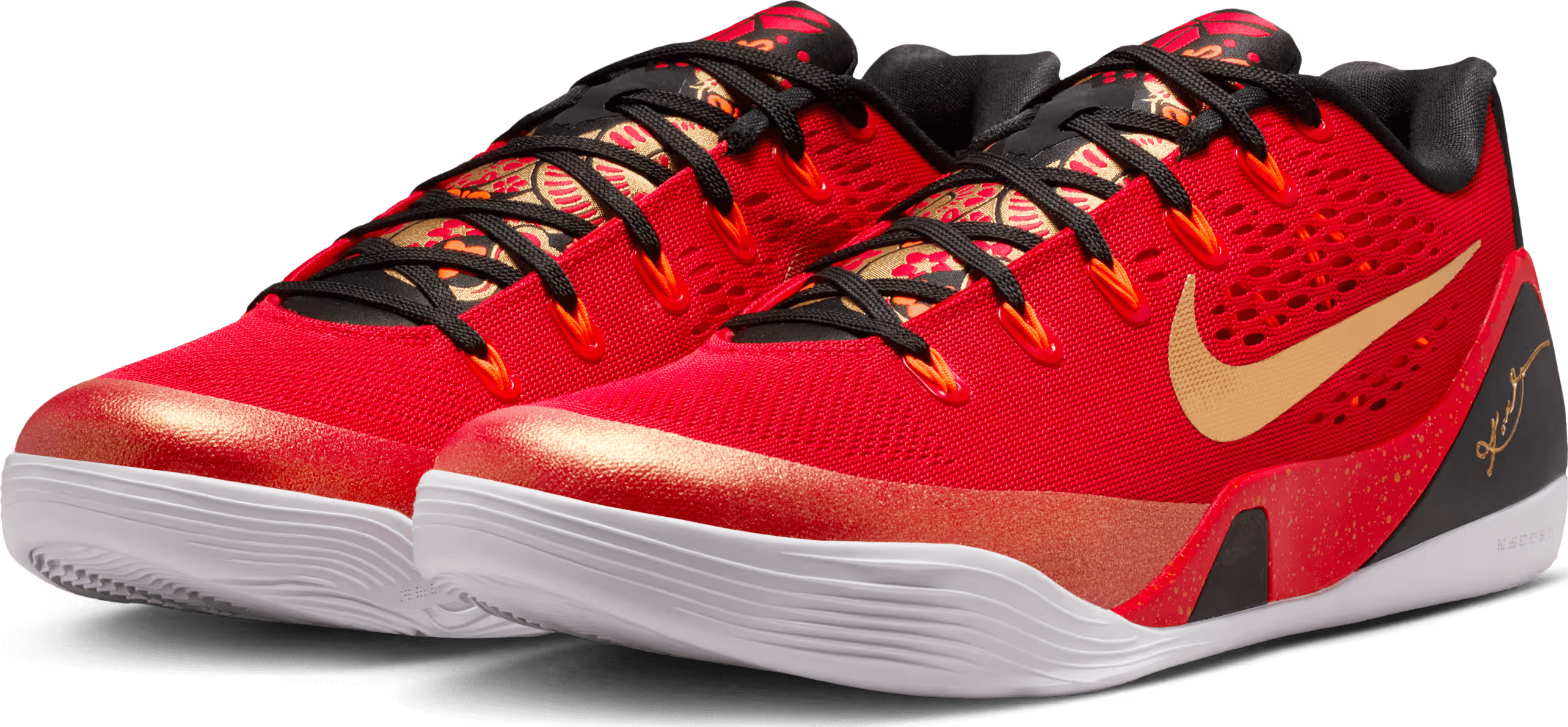 Nike Kobe 9 Low Protro EM "Red Metallic Gold"