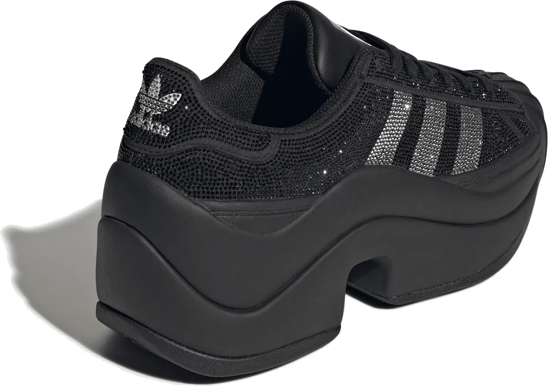 adidas Superstar Bold Rhinestone Black Silver (Women's)