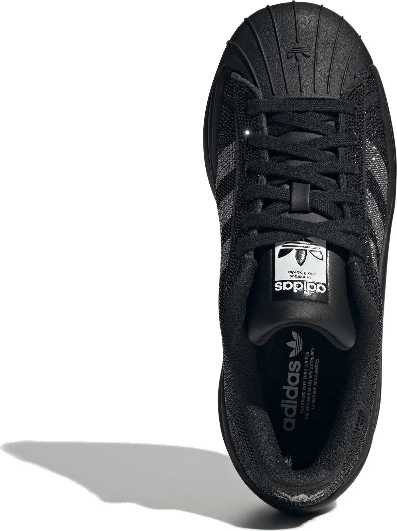 adidas Superstar Bold Rhinestone Black Silver (Women's)