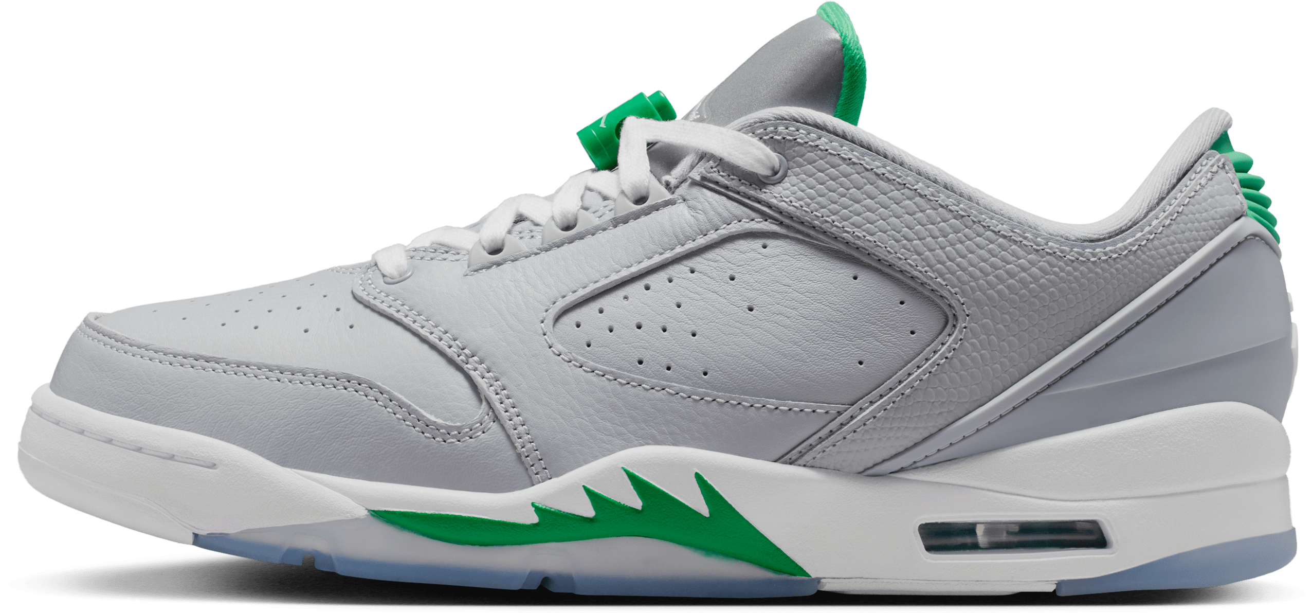 Air Jordan Sixty Plus Low "Wolf Grey Lucky Green"