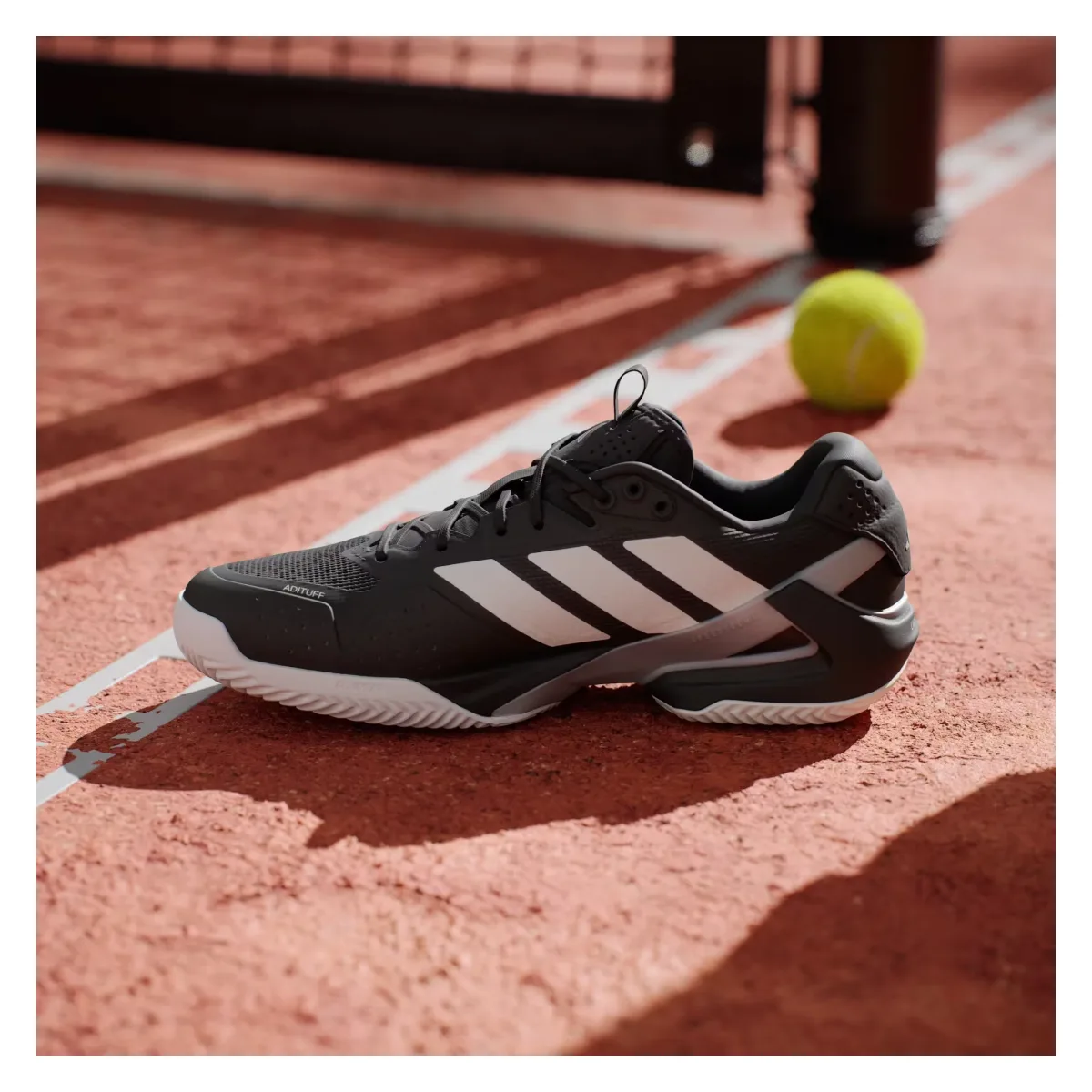 adidas Adizero Ubersonic 5 Clay Core Black Zero Metalic Grey Two