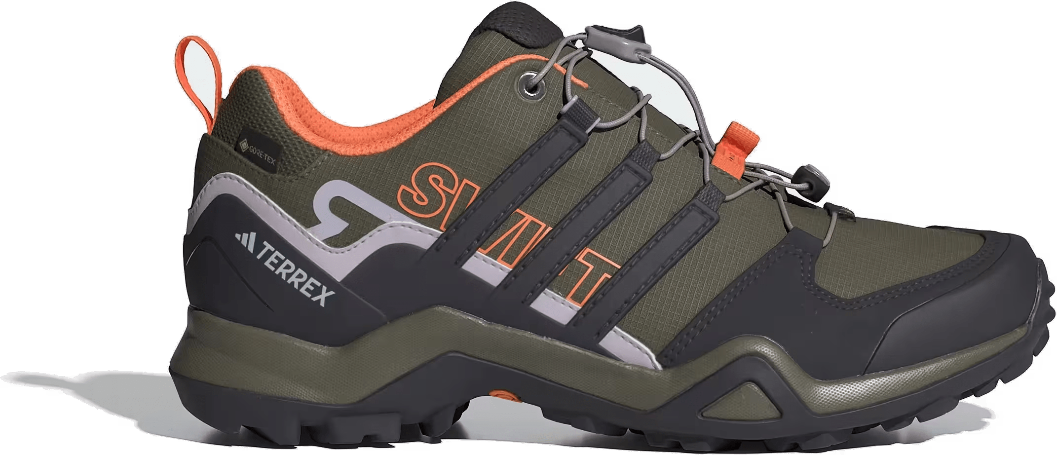 adidas Terrex Swift R2 Gore-Tex Olive Strata Aurora Black Amber Tint (Women's)