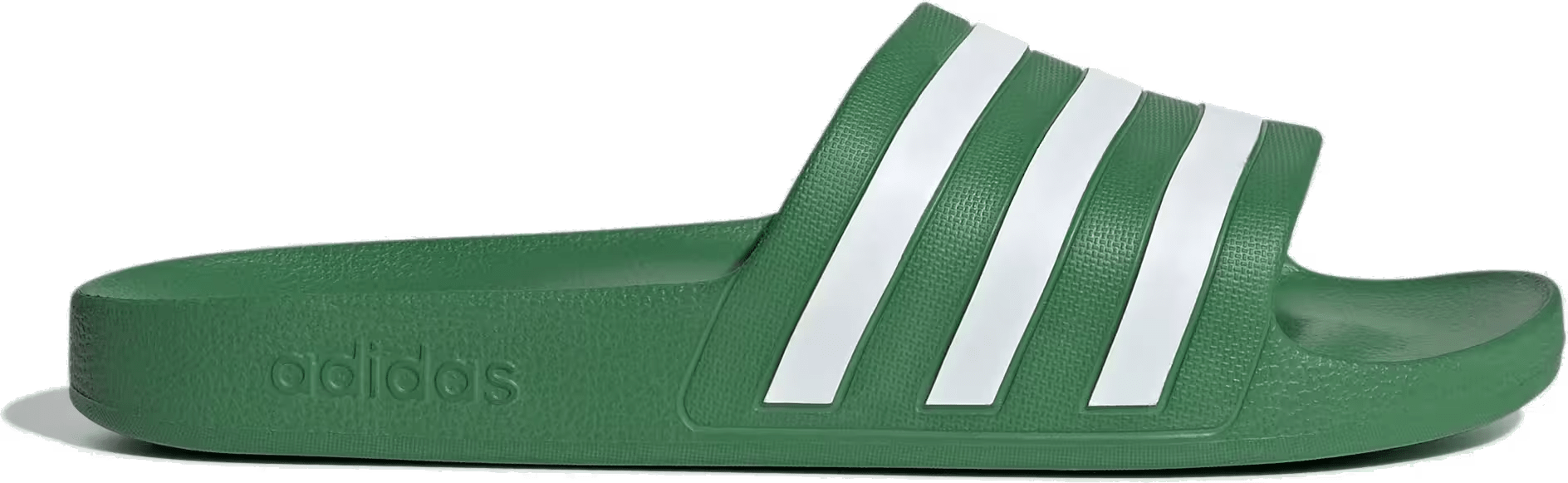 adidas Adilette Aqua Slides Preloved Green Cloud White