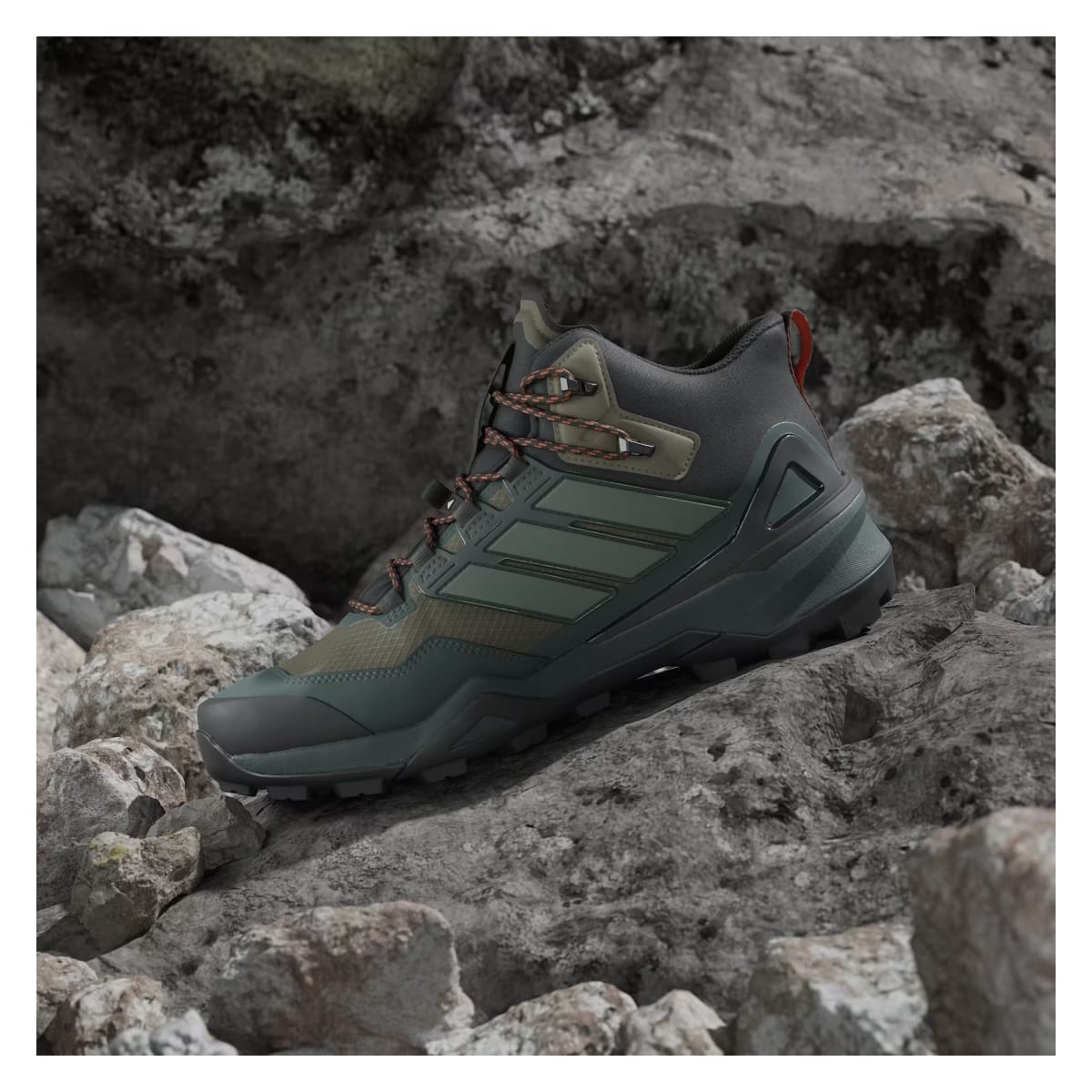 adidas Terrex Skychaser Mid Gore-Tex Olive Strata Silver Green Core Black