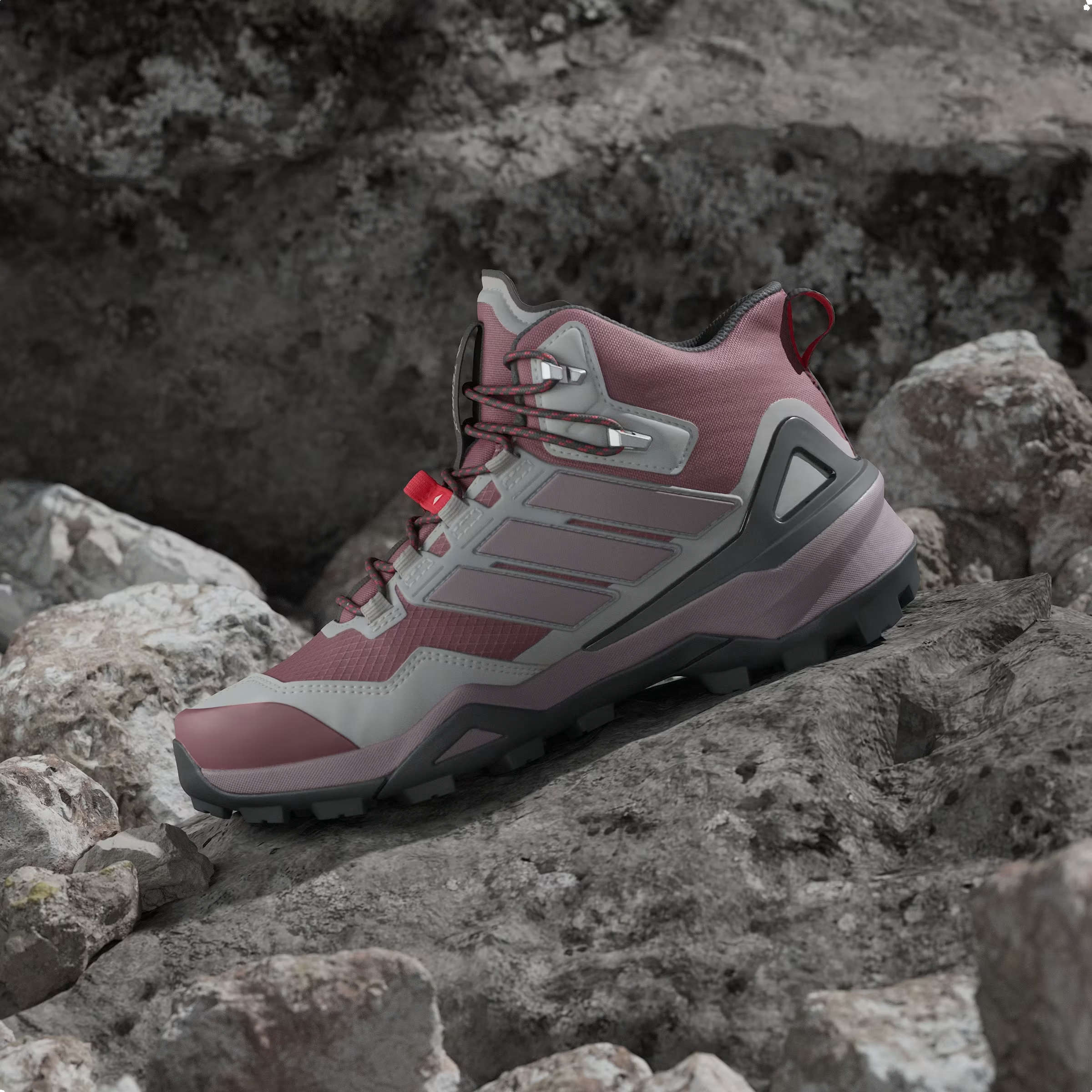 adidas Terrex Skychaser Mid Gore-Tex Burgundy Preloved Fig Grey Two (Women's)