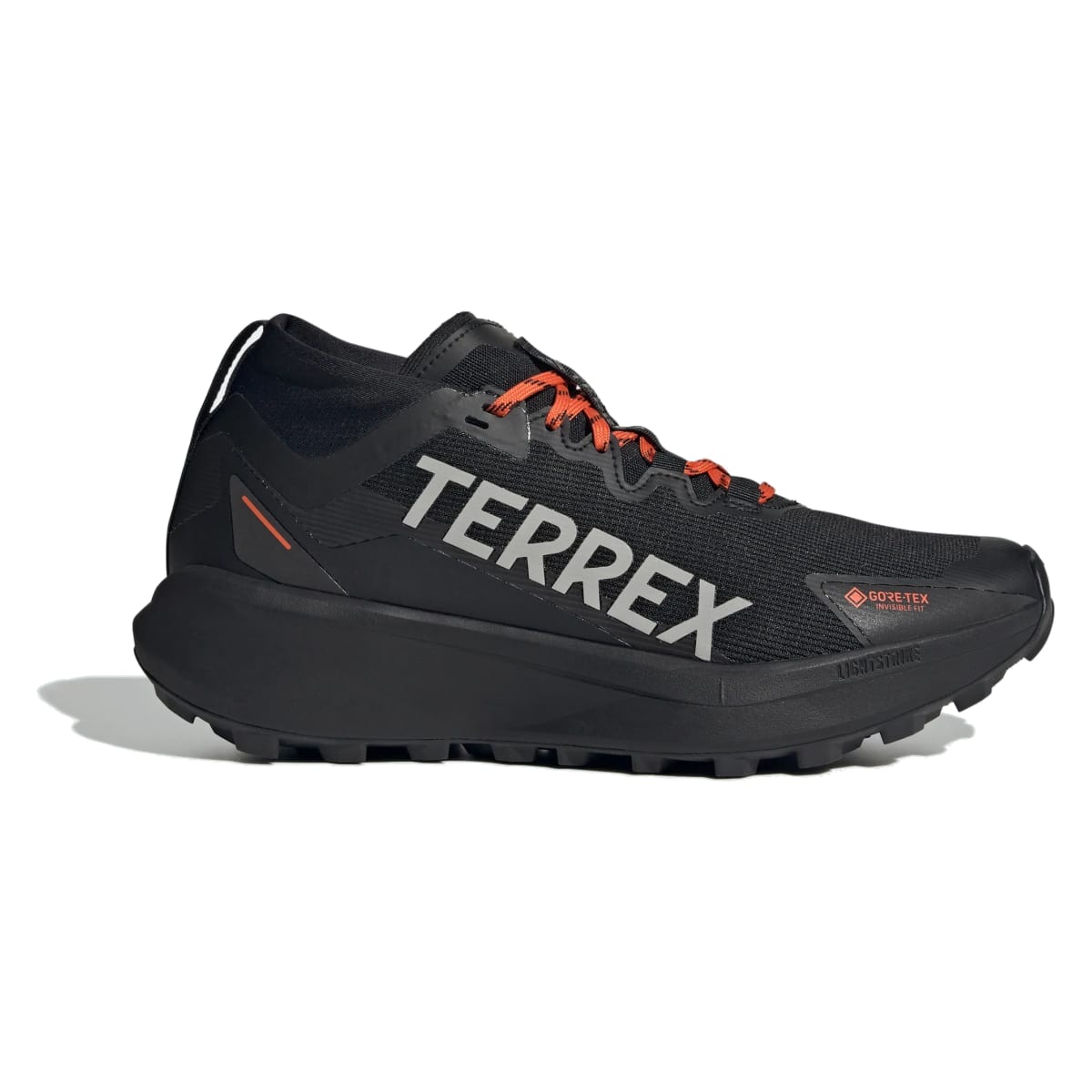 adidas Terrex Agravic Gore-Tex Trail Core Black Grey Two Semi Impact Orange