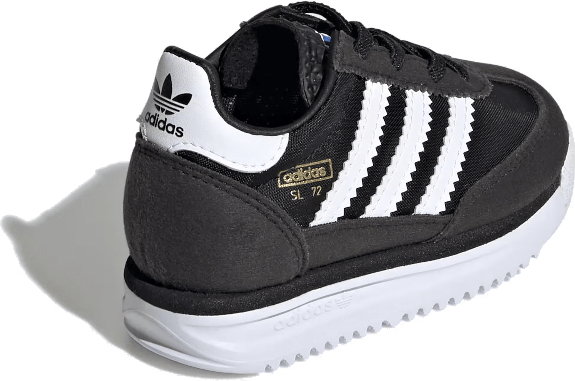 adidas SL 72 RS Elastic Laces Core Black Cloud White Blue (TD)