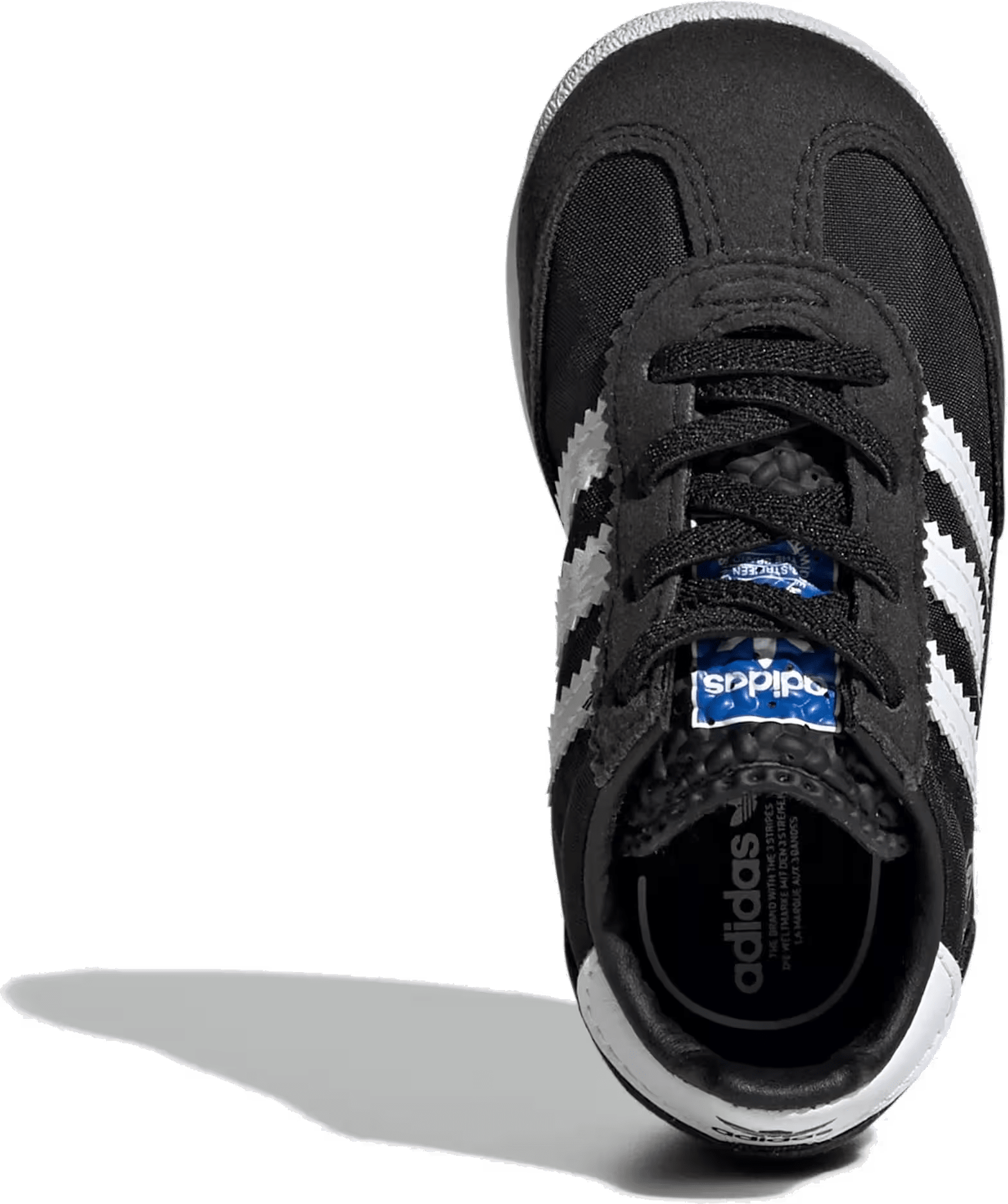 adidas SL 72 RS Elastic Laces Core Black Cloud White Blue (TD)
