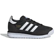 adidas SL 72 RS Elastic Laces Core Black Cloud White Blue (PS)