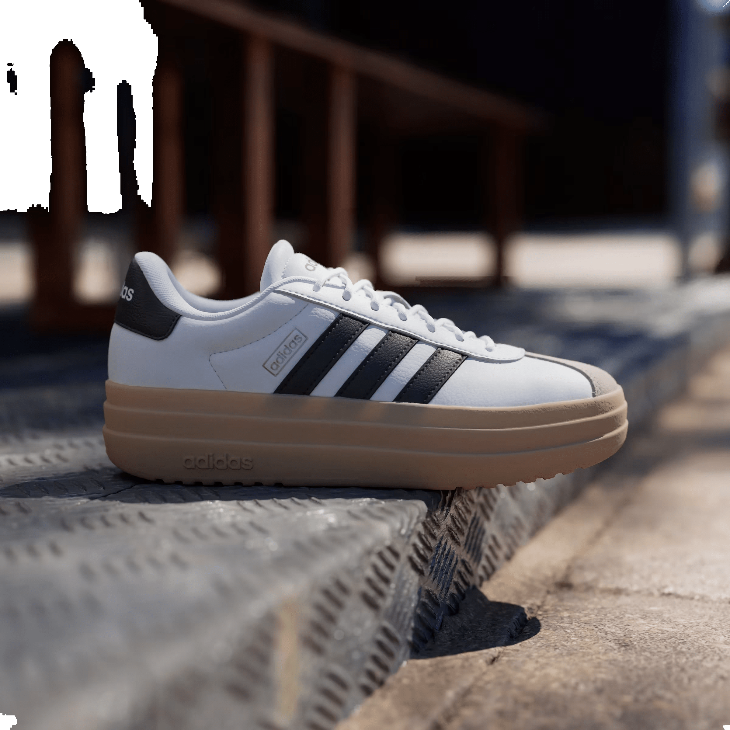 adidas VL Court Bold Cloud White Core Black Wonder Beige (Women's)