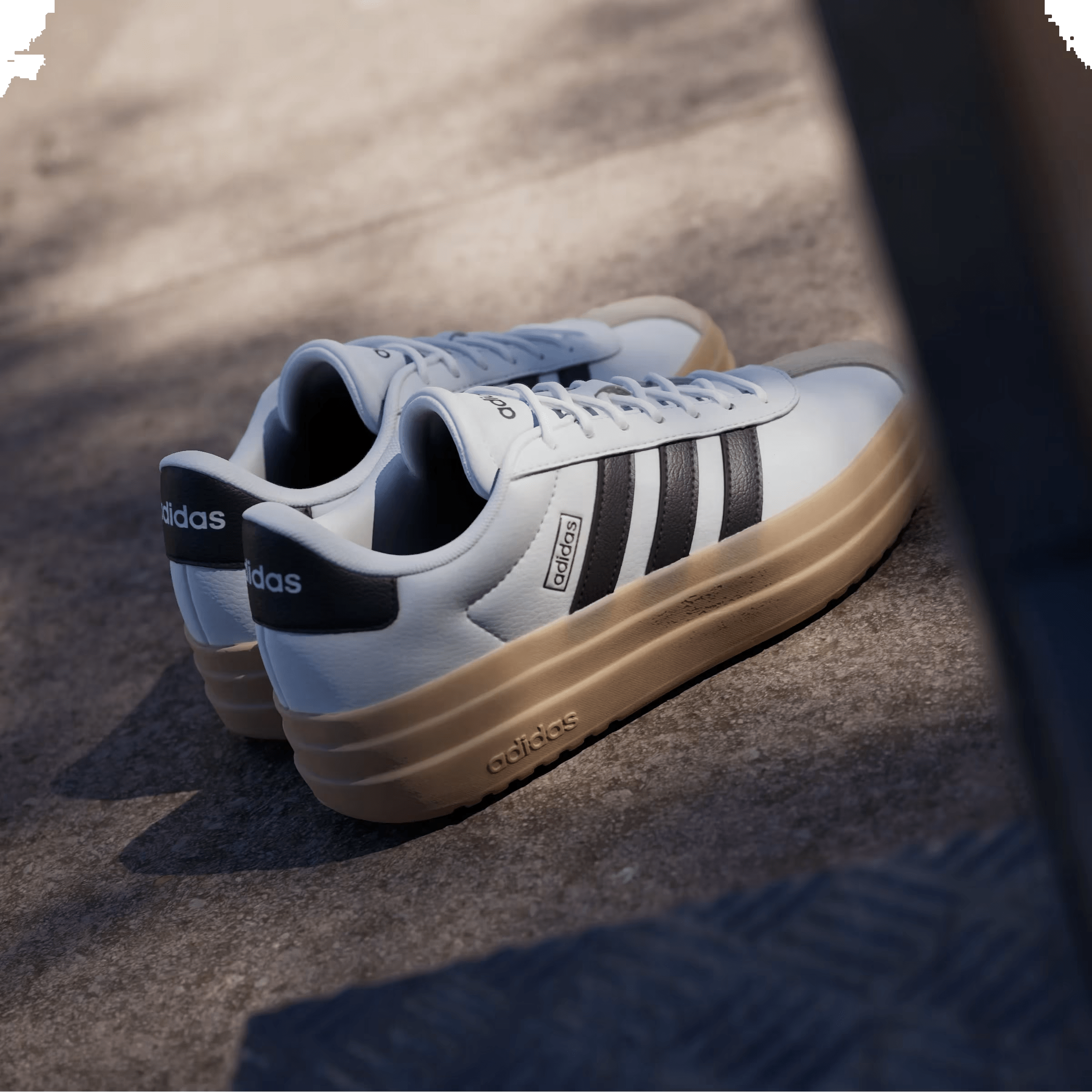 adidas VL Court Bold Cloud White Core Black Wonder Beige (Women's)