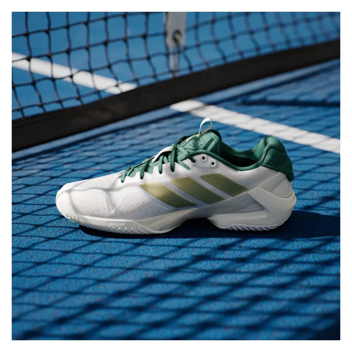adidas Adizero Ubersonic 5 White Gold Collegiate Green