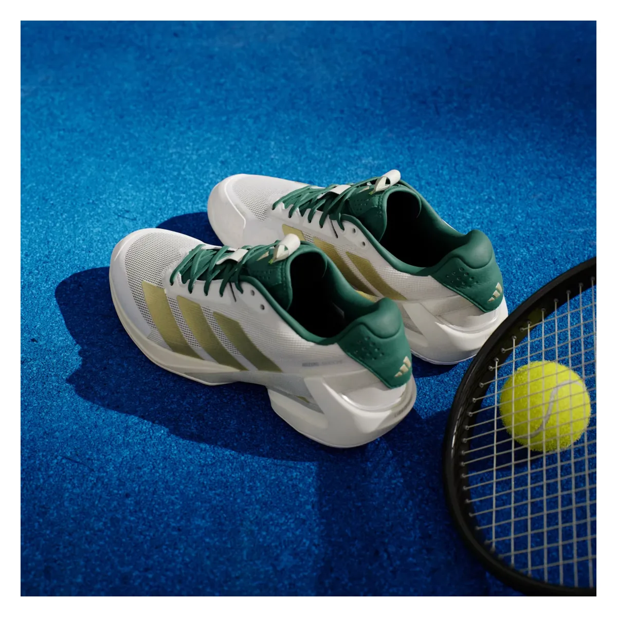 adidas Adizero Ubersonic 5 White Gold Collegiate Green