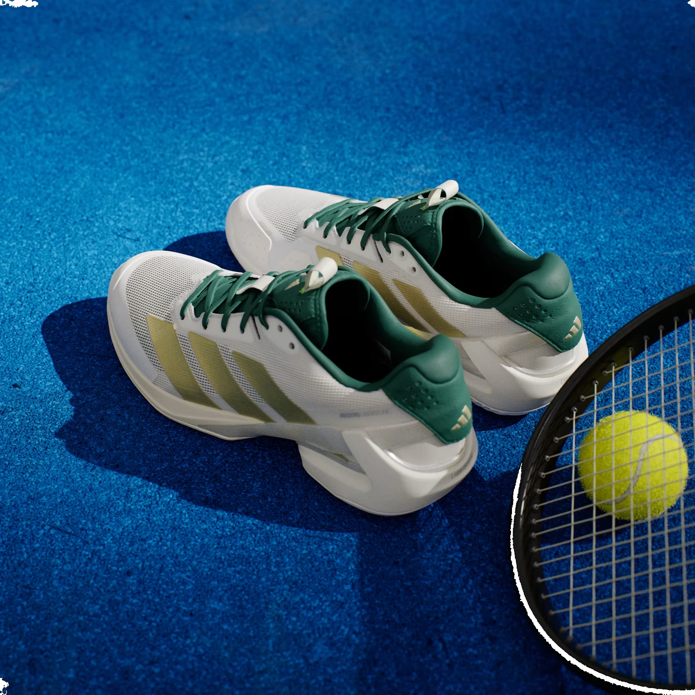 adidas Adizero Ubersonic 5 White Gold Collegiate Green