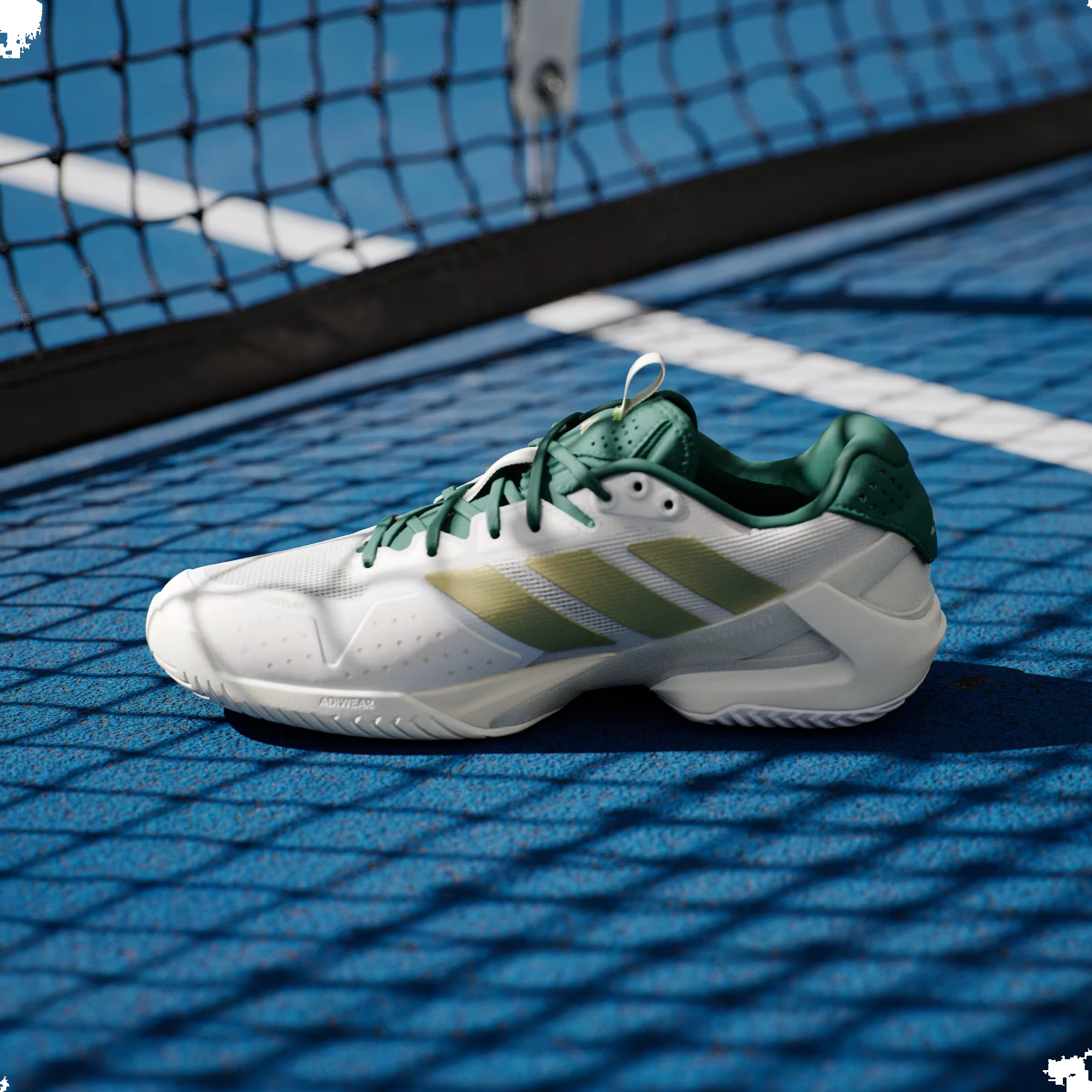 adidas Adizero Ubersonic 5 White Gold Collegiate Green