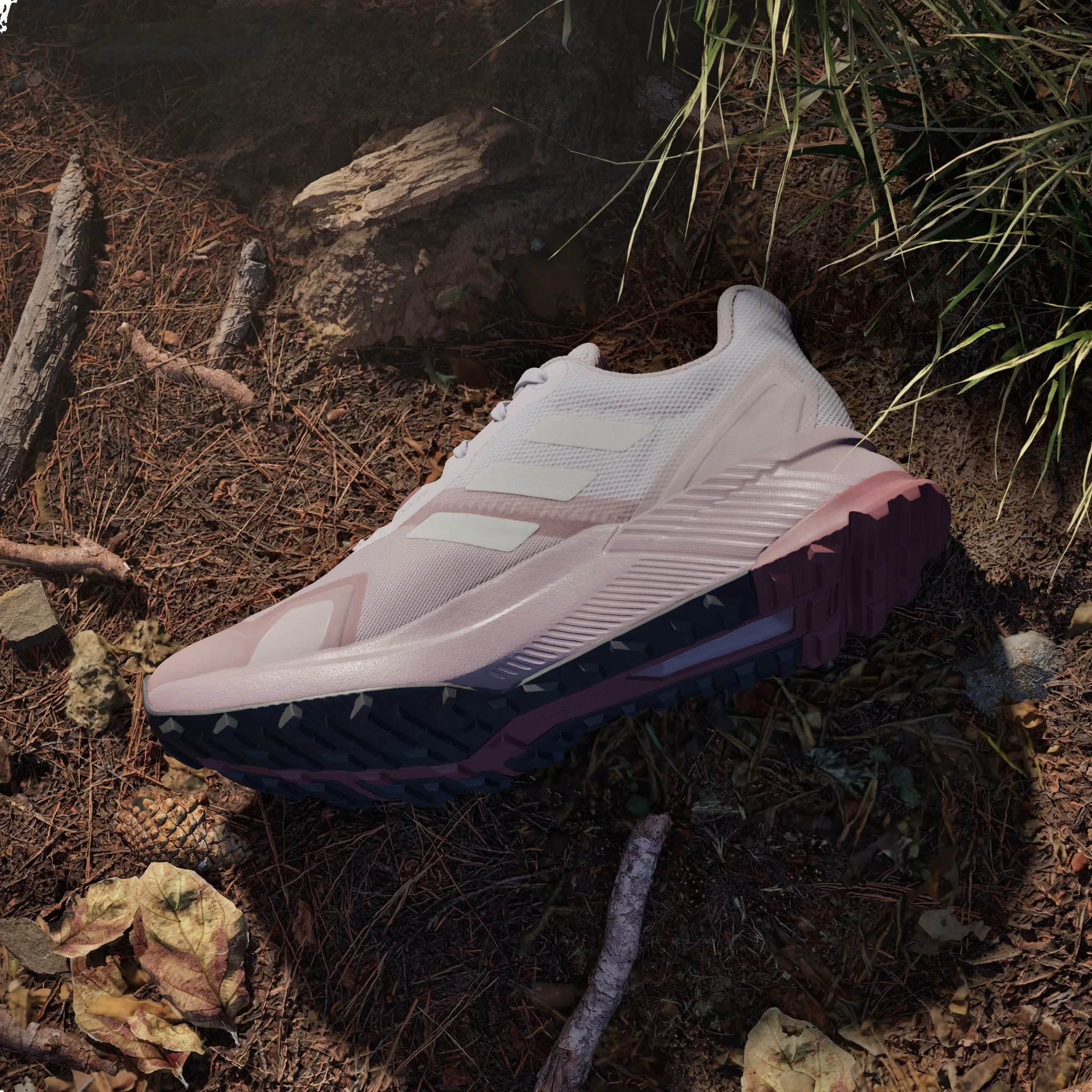 adidas Terrex Soulstride Trail Preloved Fig Grey One Burgundy (Women's)