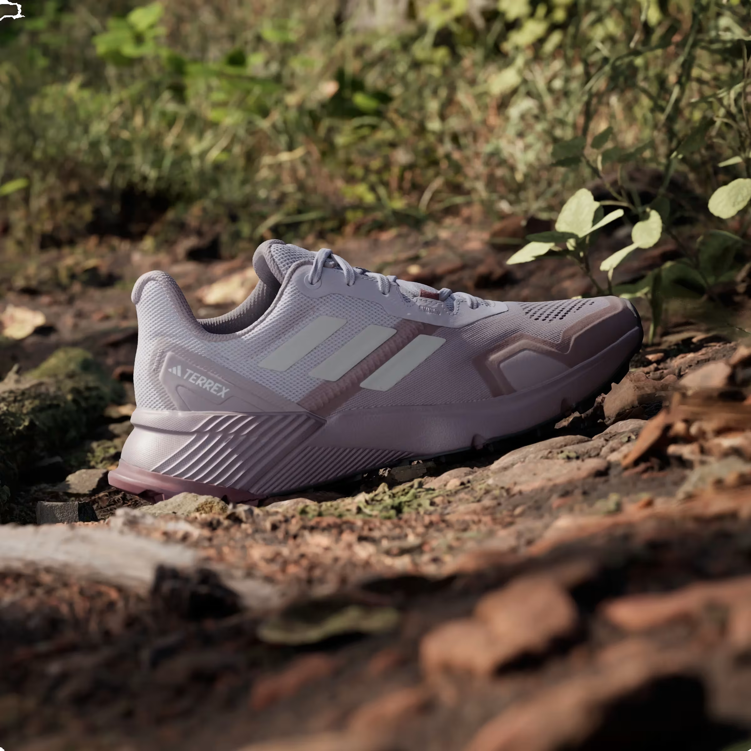 adidas Terrex Soulstride Trail Preloved Fig Grey One Burgundy (Women's)