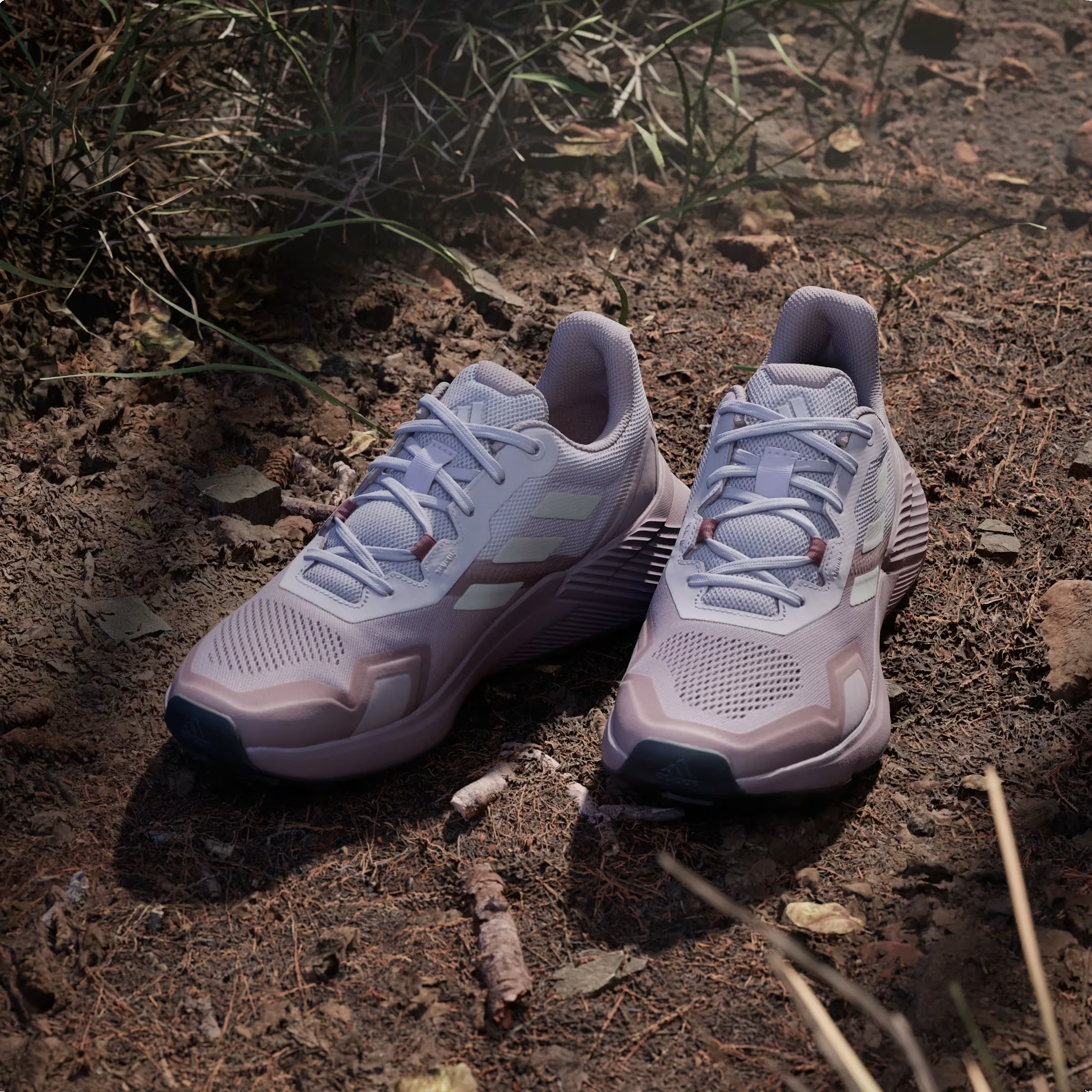 adidas Terrex Soulstride Trail Preloved Fig Grey One Burgundy (Women's)