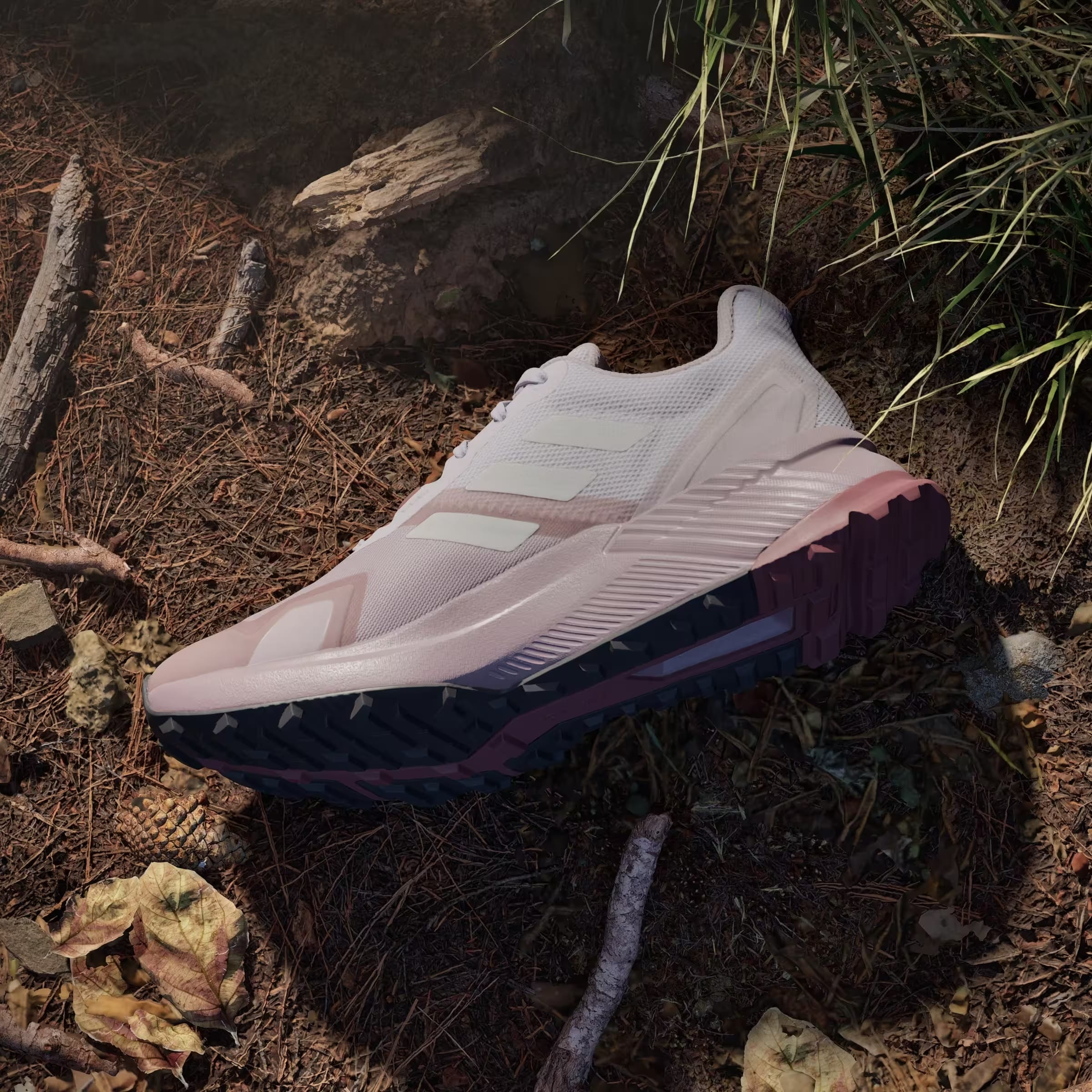 adidas Terrex Soulstride Trail Preloved Fig Grey One Burgundy (Women's)