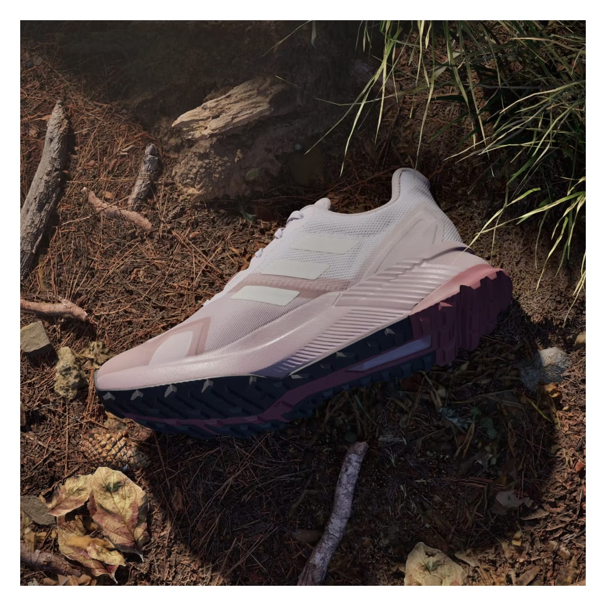adidas Terrex Soulstride Trail Preloved Fig Grey One Burgundy (Women's)