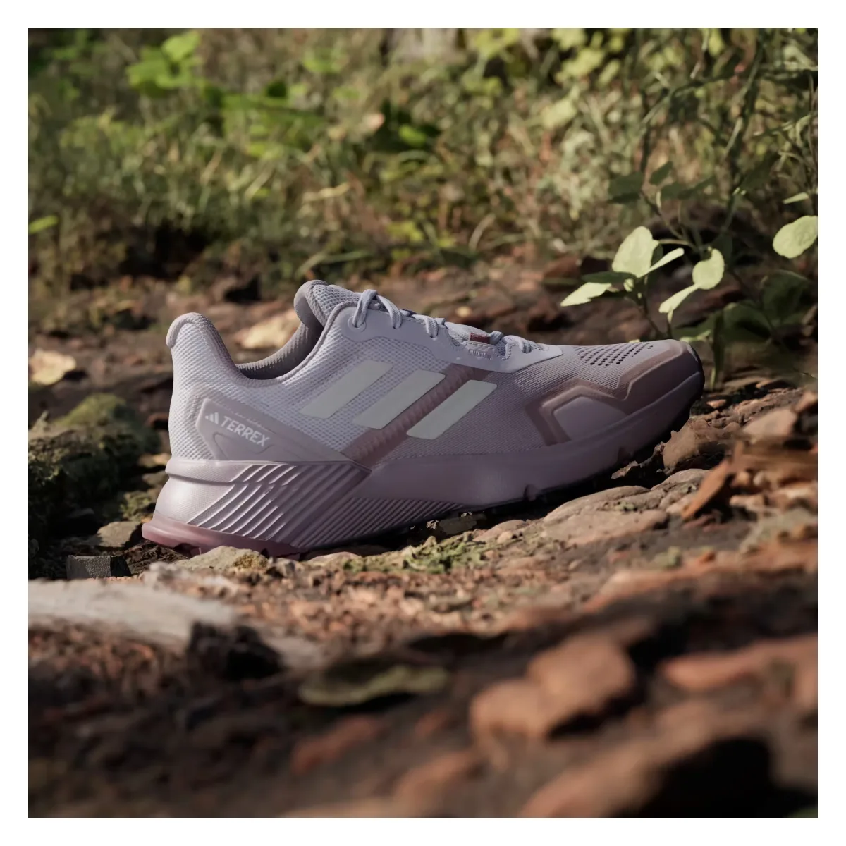 adidas Terrex Soulstride Trail Preloved Fig Grey One Burgundy (Women's)
