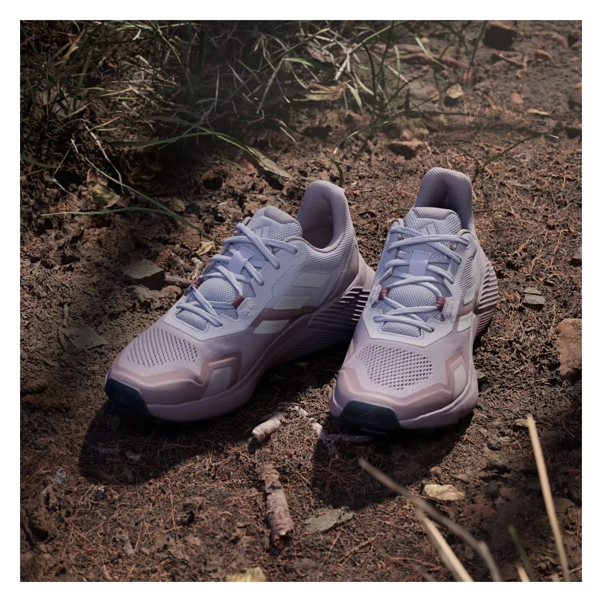 adidas Terrex Soulstride Trail Preloved Fig Grey One Burgundy (Women's)