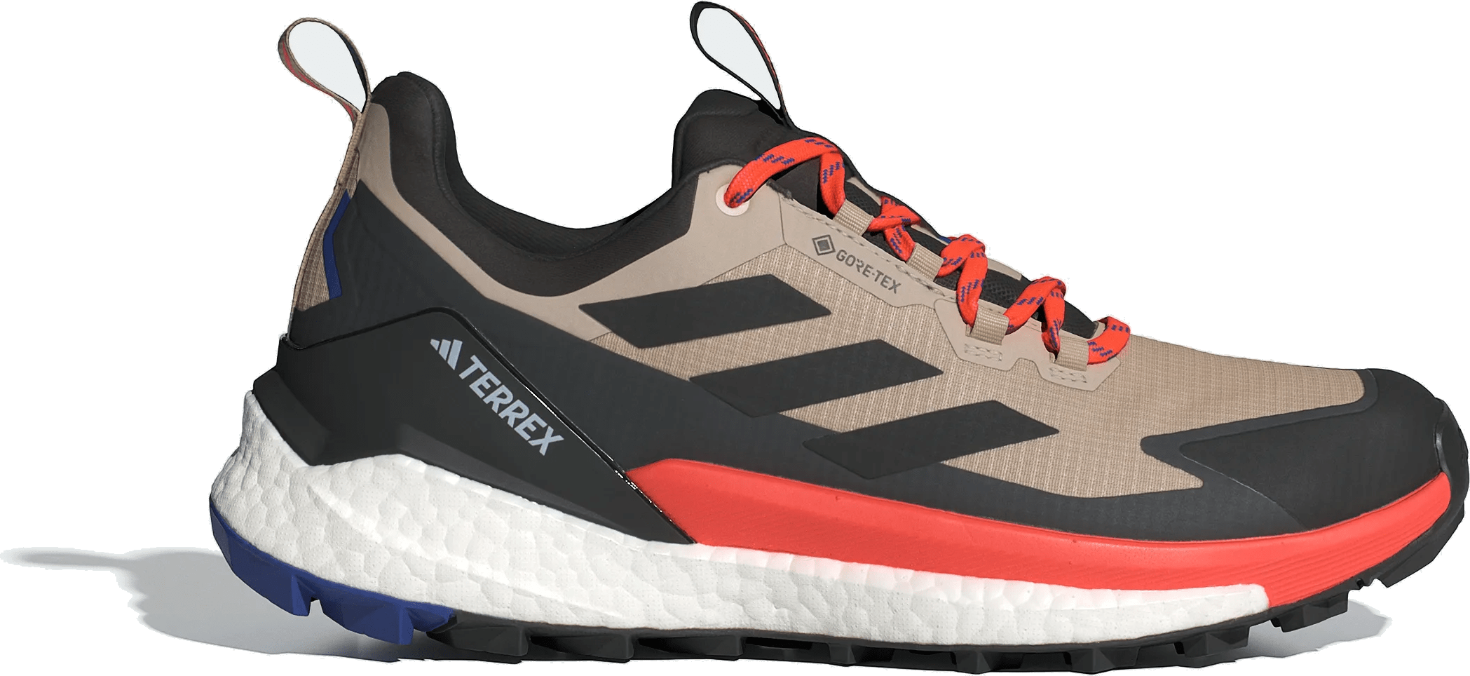 adidas Terrex Free Hiker 2.0 Low Gore-Tex Wonder Beige Black Semi Impact Orange