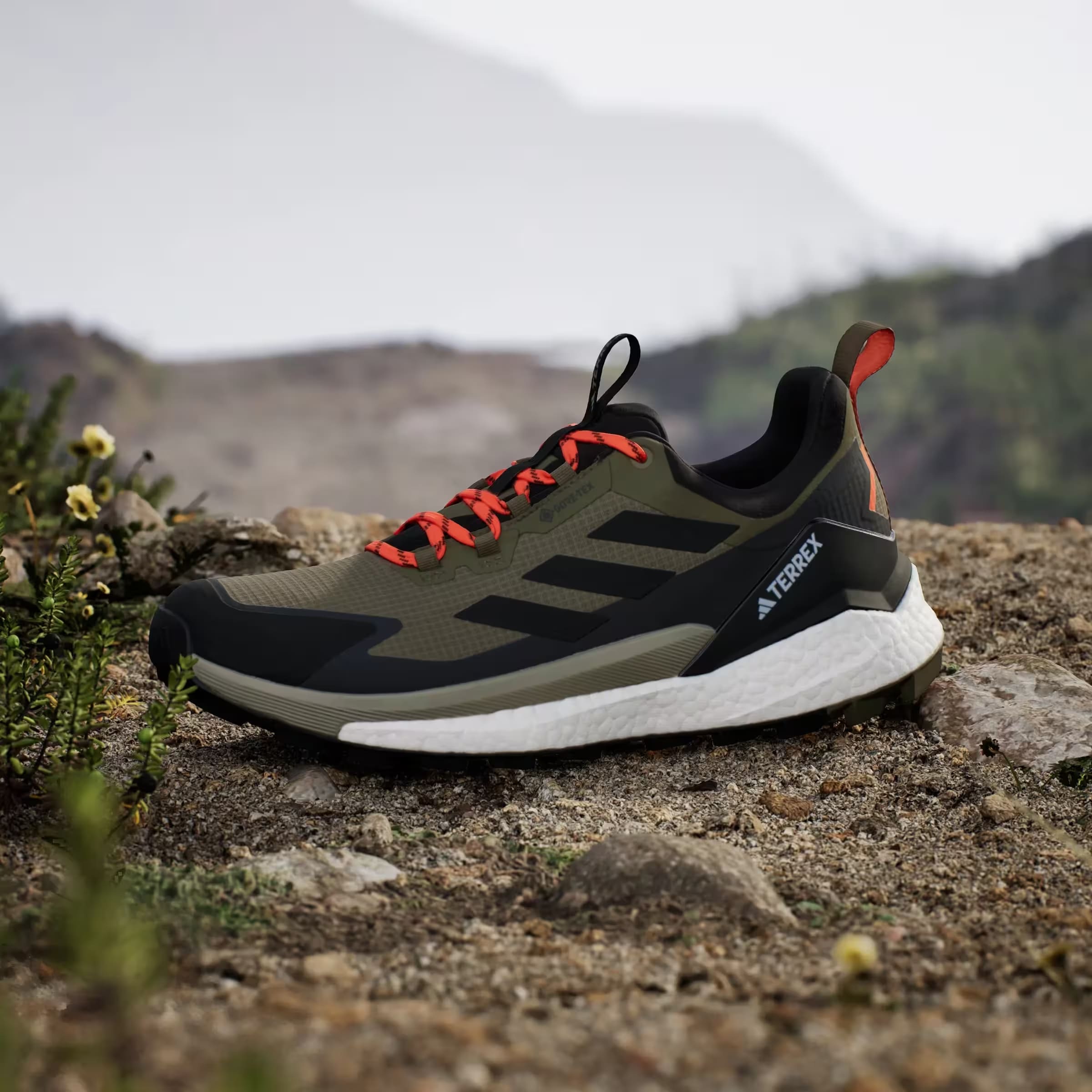 adidas Terrex Free Hiker 2.0 Low Gore-Tex Olive Strata Core Black Carbon