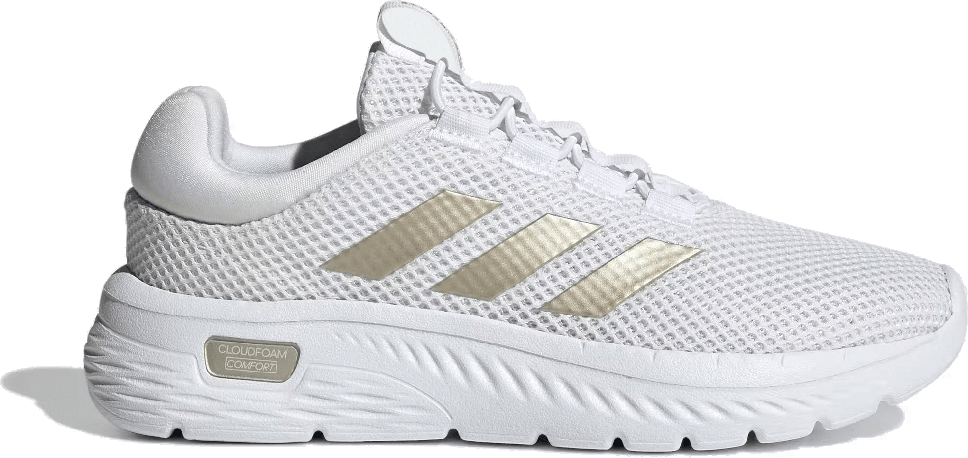 adidas Cloudfoam Comfy Cloud White Champagne Met. Core Black (Women's)