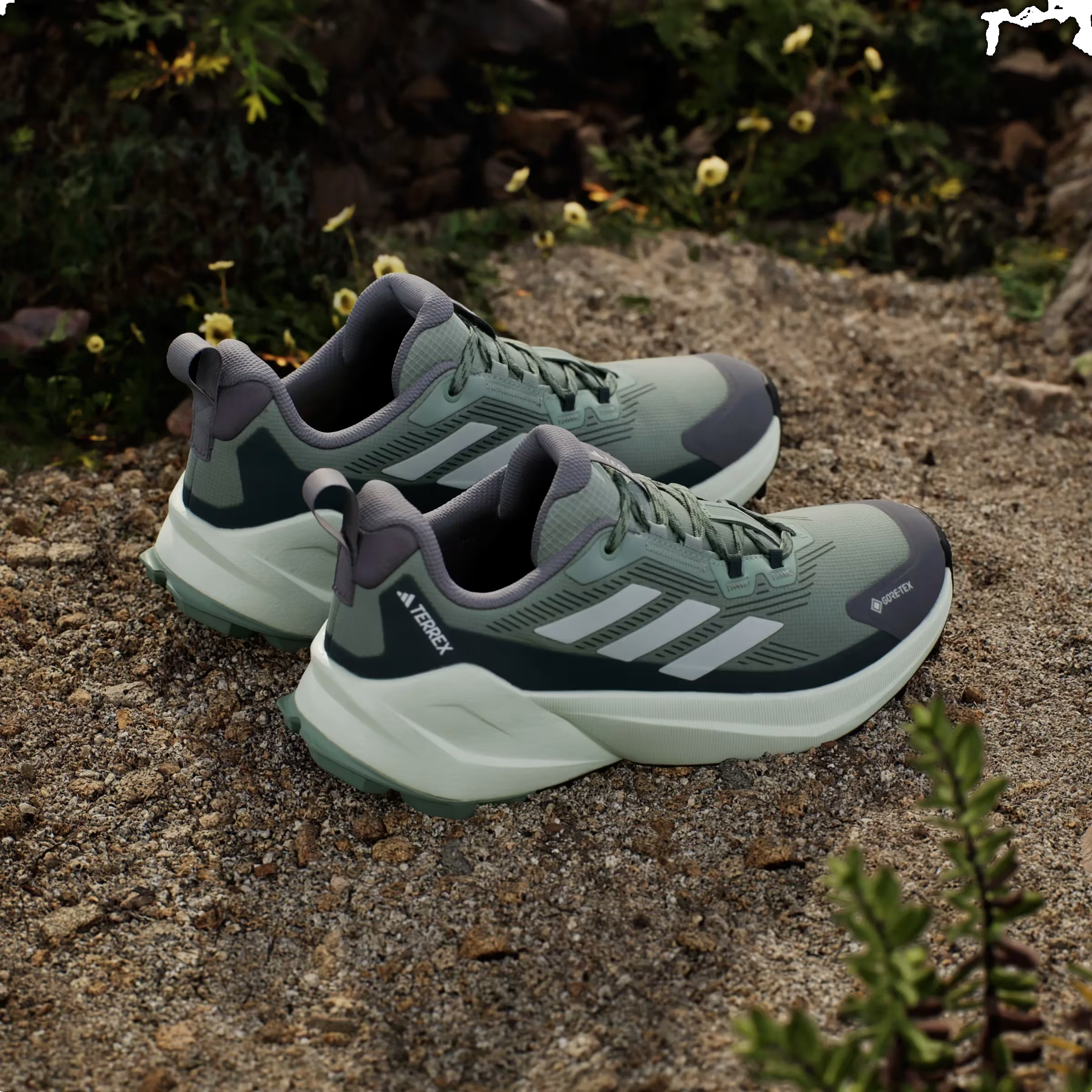 adidas Terrex Trailmaker 2.0 Gore-Tex Silver Green Linen Green Legend Ivy (Women's)