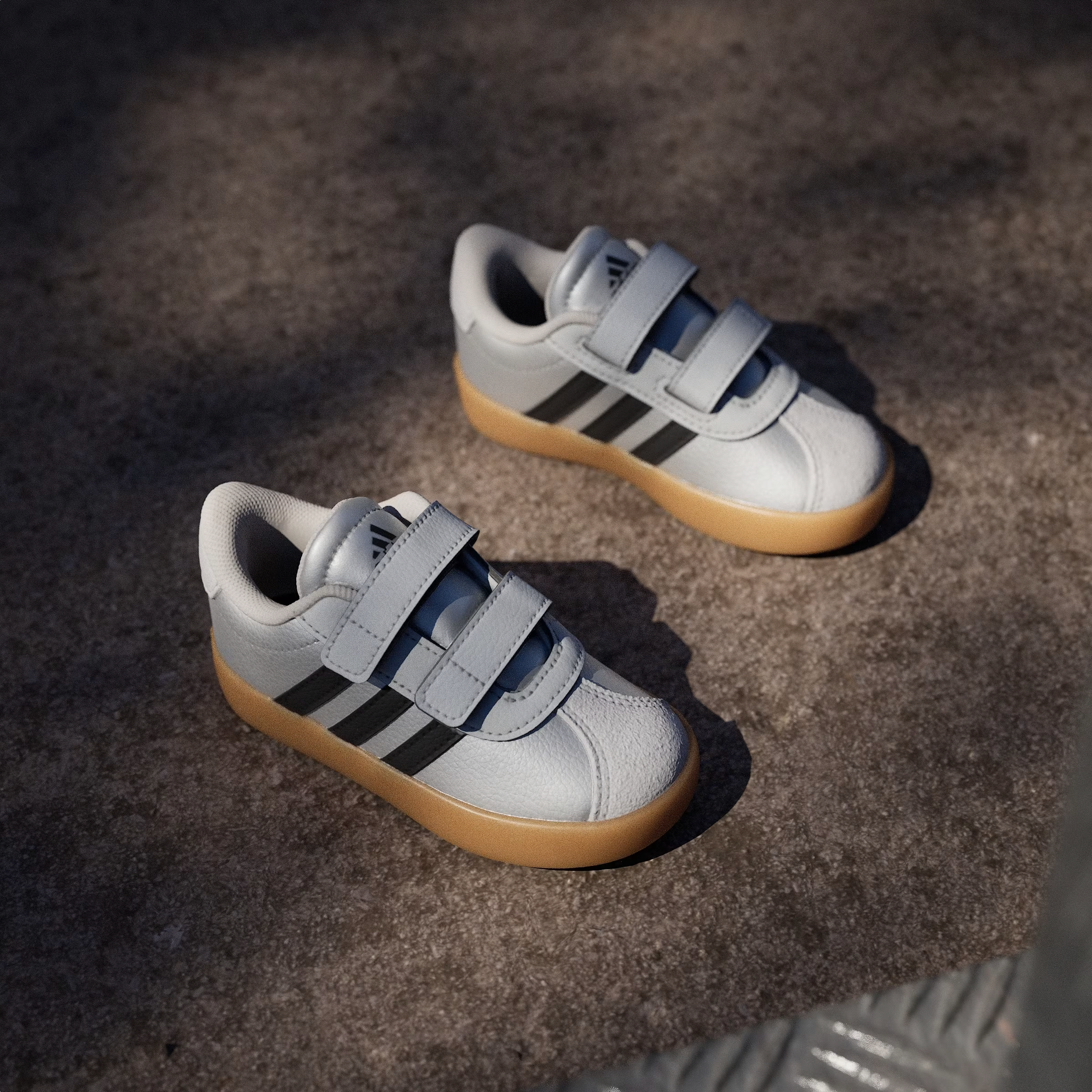 adidas VL Court 3.0 Silver Metallic Black Grey (TD)