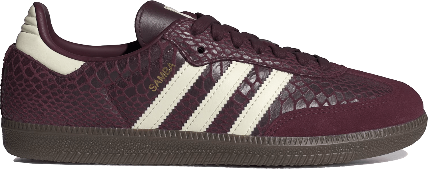 Adidas Samba OG Wmns "Maroon Snakeskin"