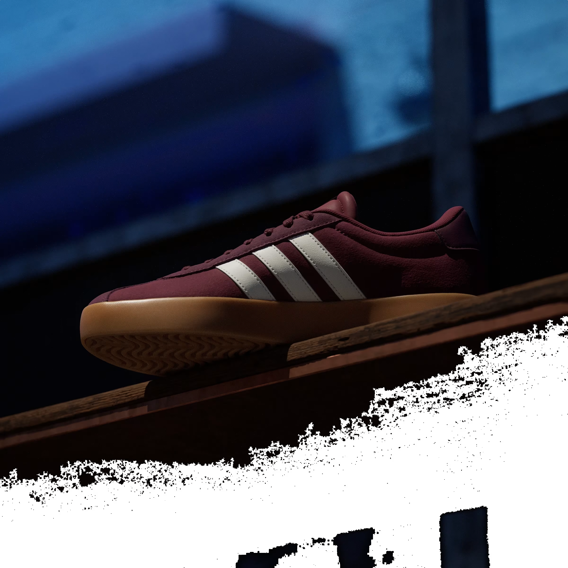 adidas VL Court 3.0 Shadow Red Off White Maroon