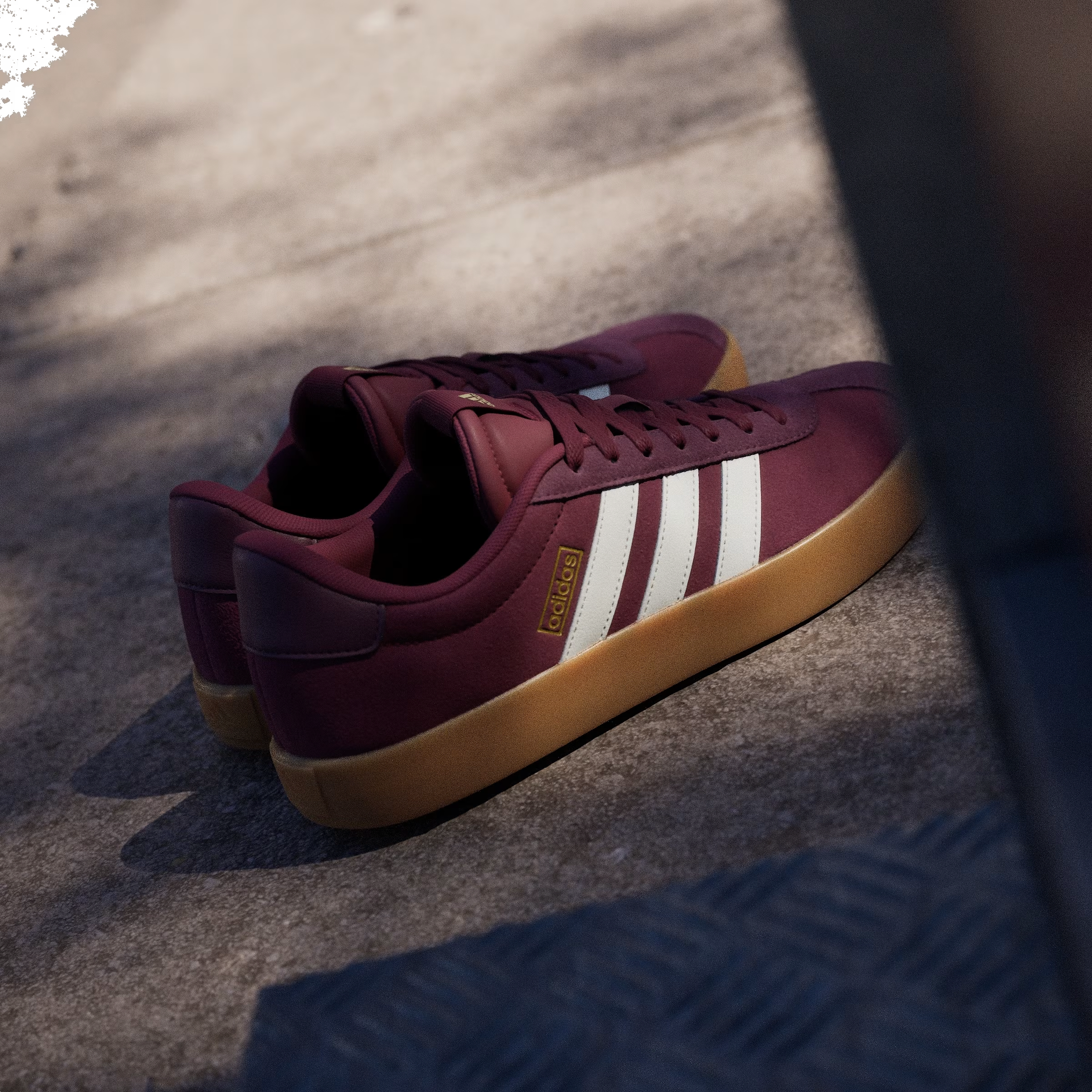 adidas VL Court 3.0 Shadow Red Off White Maroon
