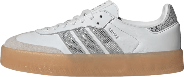 adidas Sambae Rhinestone Crystal White Silver