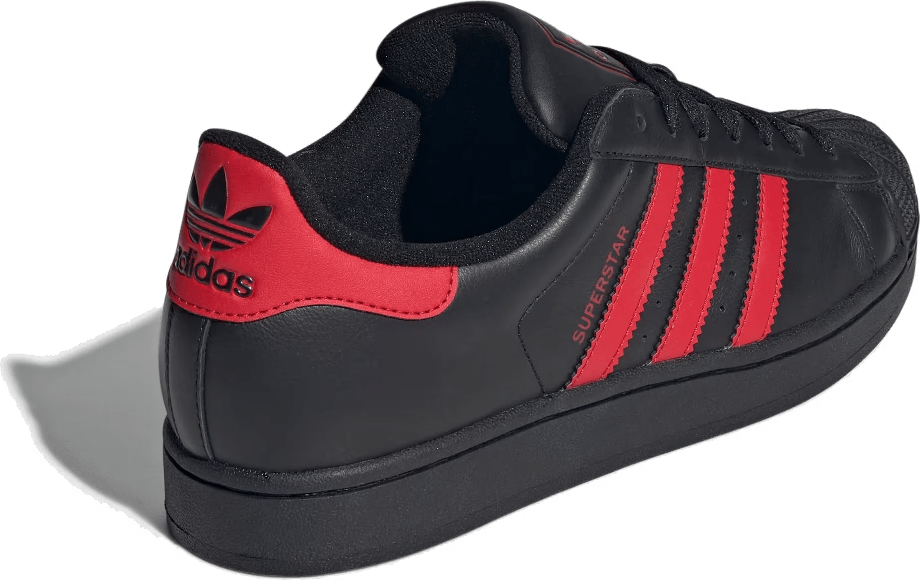 adidas Superstar II Black Scarlet