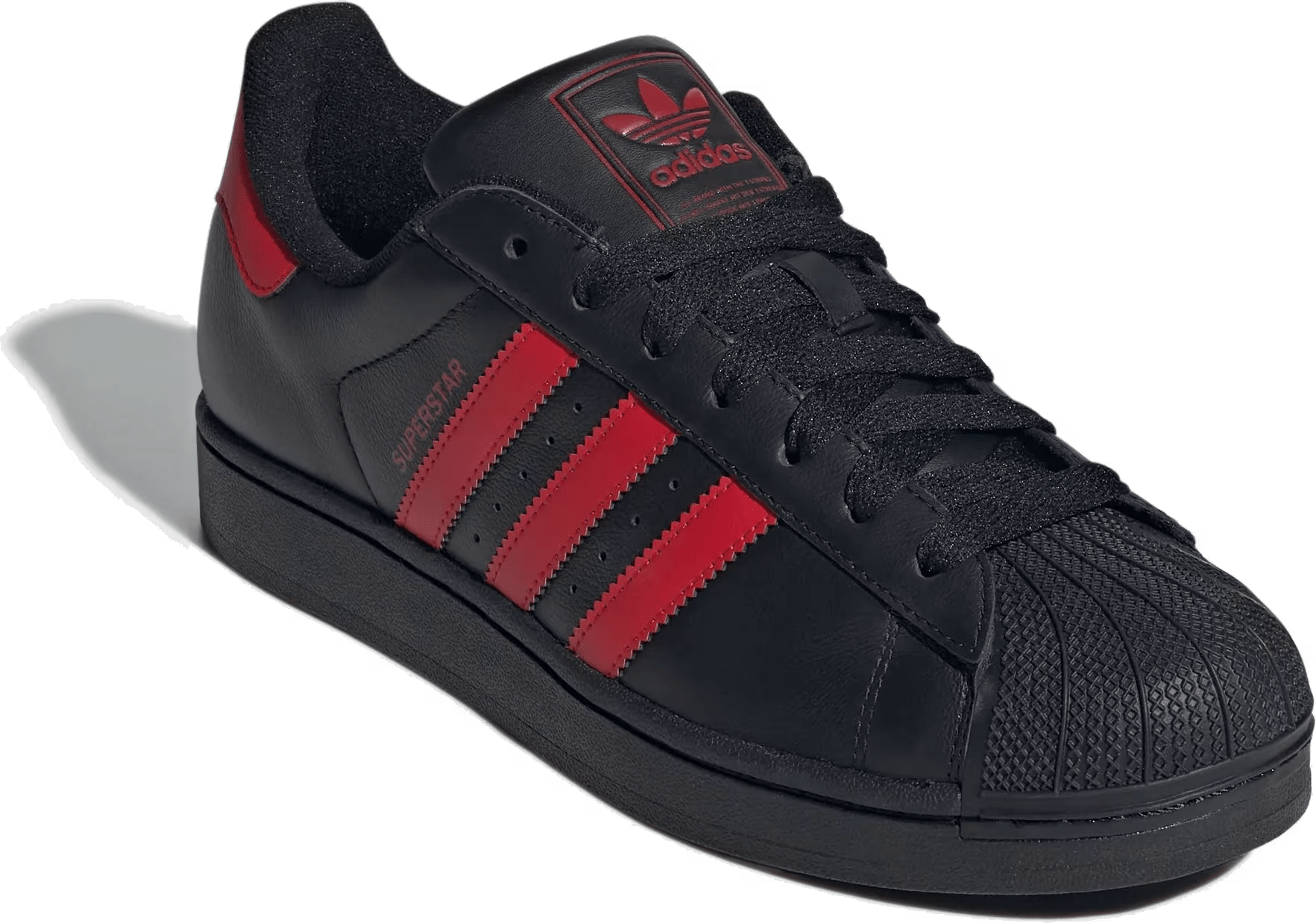 adidas Superstar II Black Scarlet