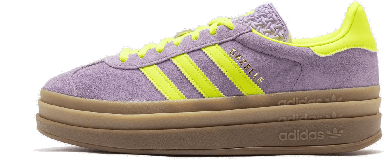 adidas Gazelle Bold Powder Plum Solar Yellow (Women's)