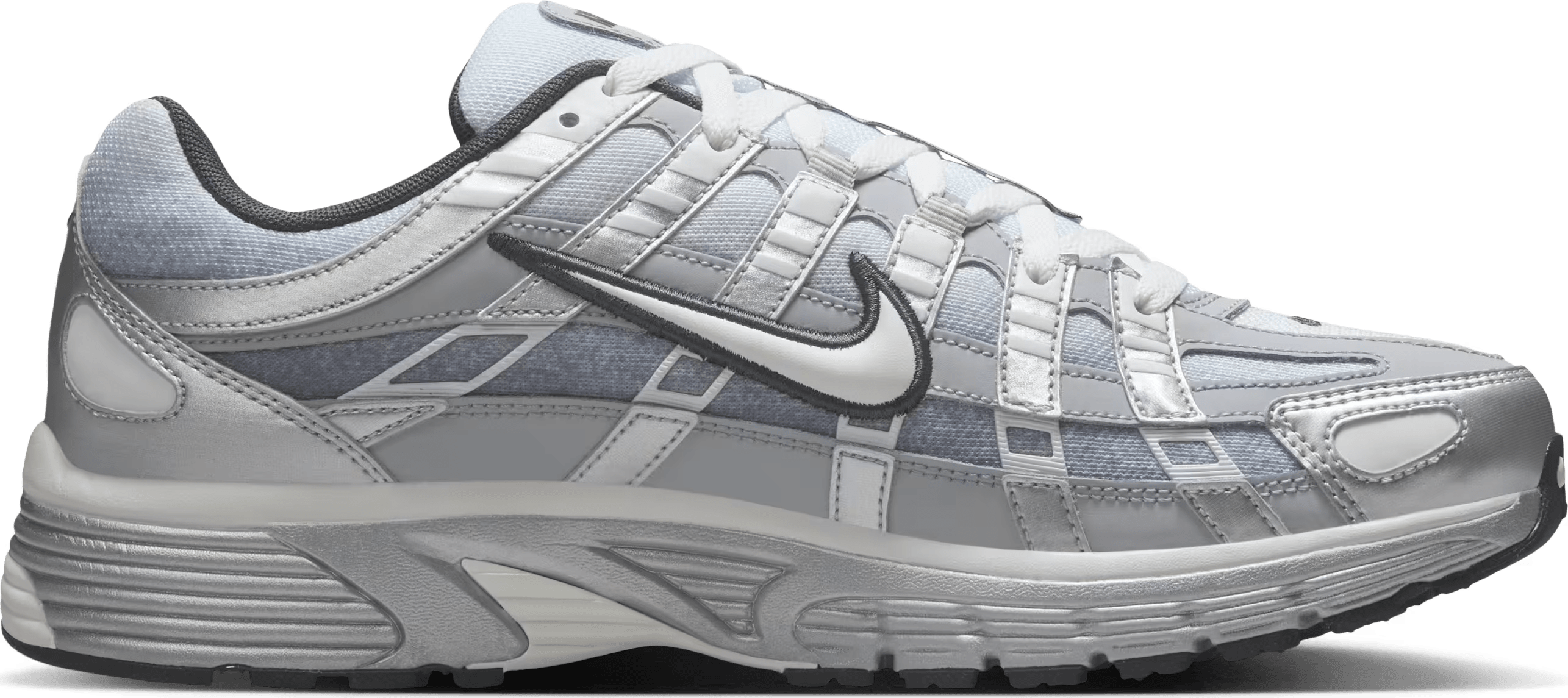 Nike P-6000 "Metallic Silver Summit White-Wolf Grey"