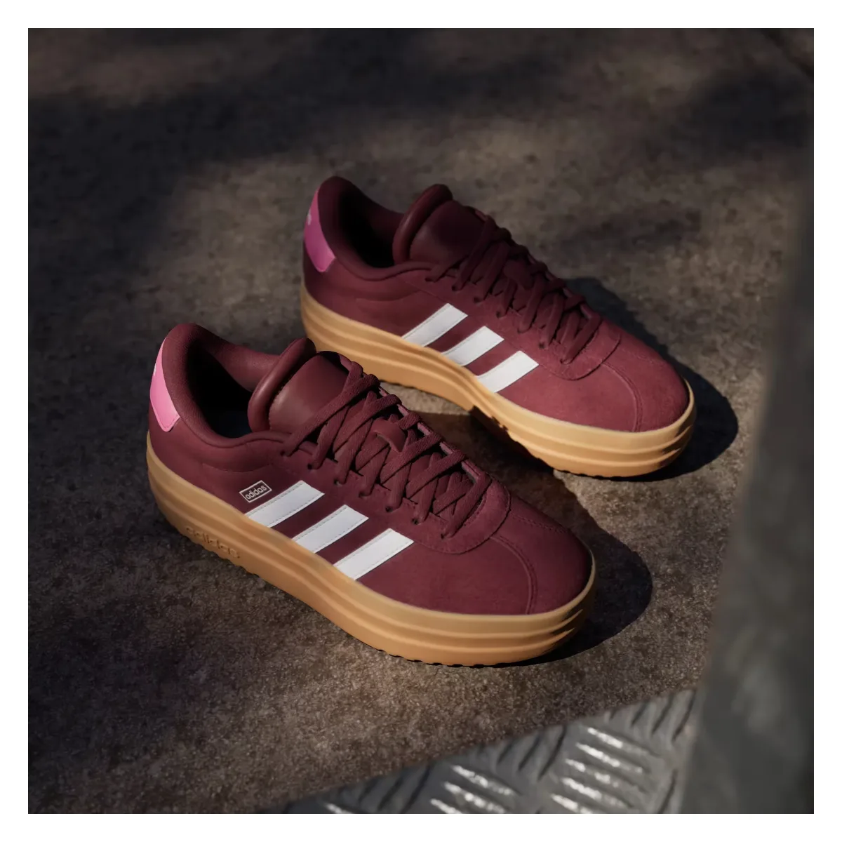 adidas VL Court Bold Shadow Red Cloud White Pink Fusion (GS)