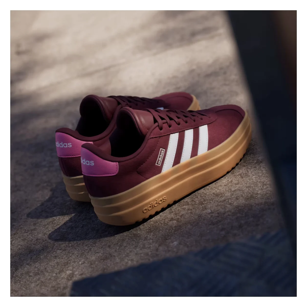 adidas VL Court Bold Shadow Red Cloud White Pink Fusion (GS)