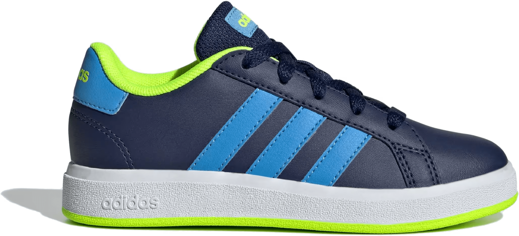adidas Grand Court Lifestyle Dark Blue Lucid Lemon (GS)